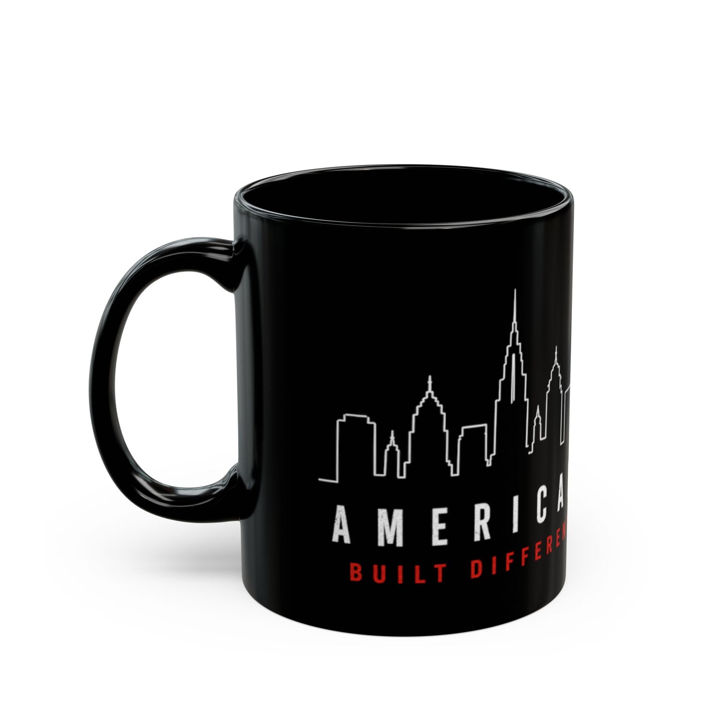 American Skyline Black Mug