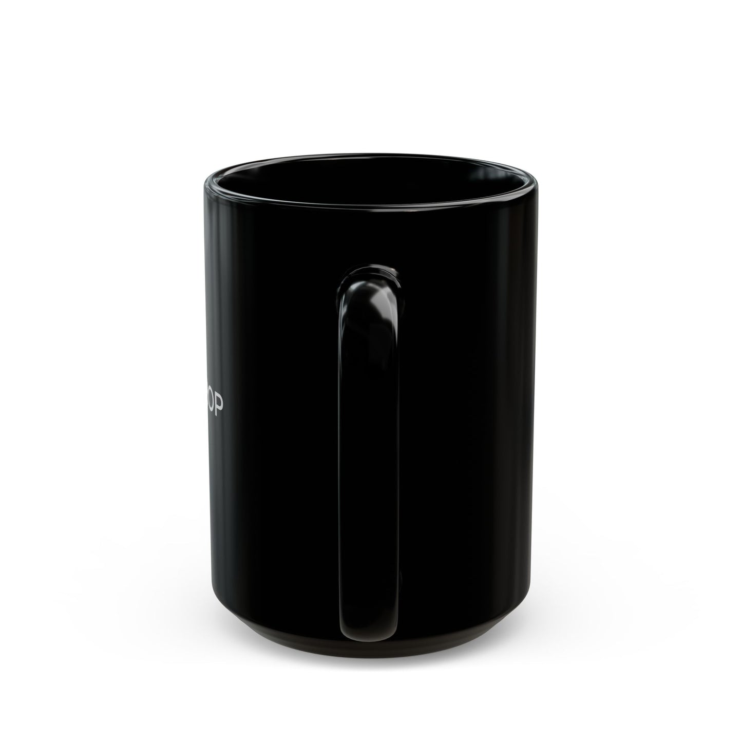 Policy Drop Black Mug
