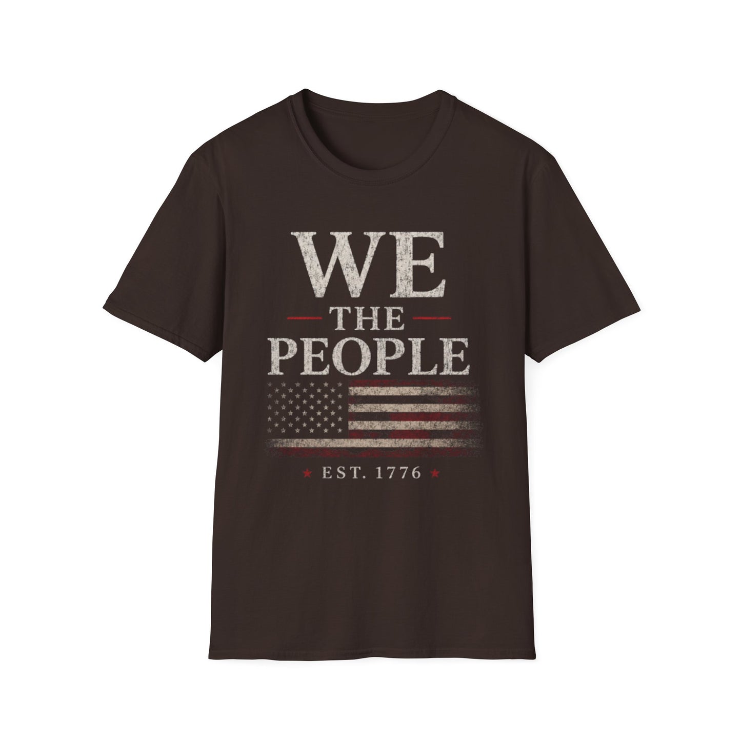 Patriotic American Flag Tee (Est. 1776)