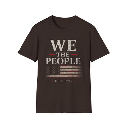 Patriotic American Flag Tee (Est. 1776)