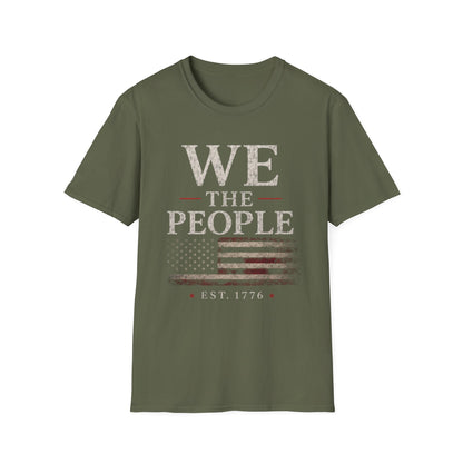 Patriotic American Flag Tee (Est. 1776)