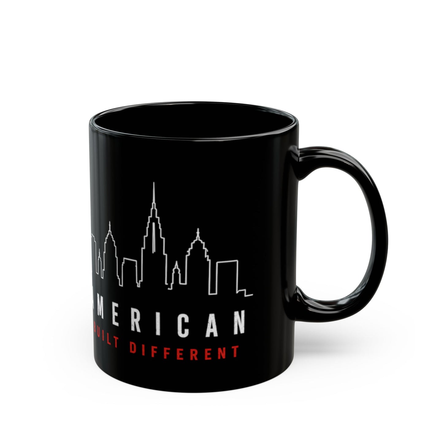 American Skyline Black Mug