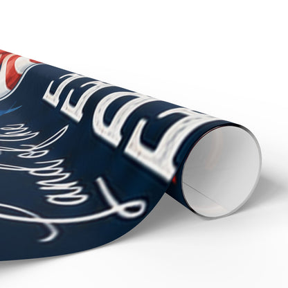 Patriotic 'Land of the Free' Wrapping Paper Roll