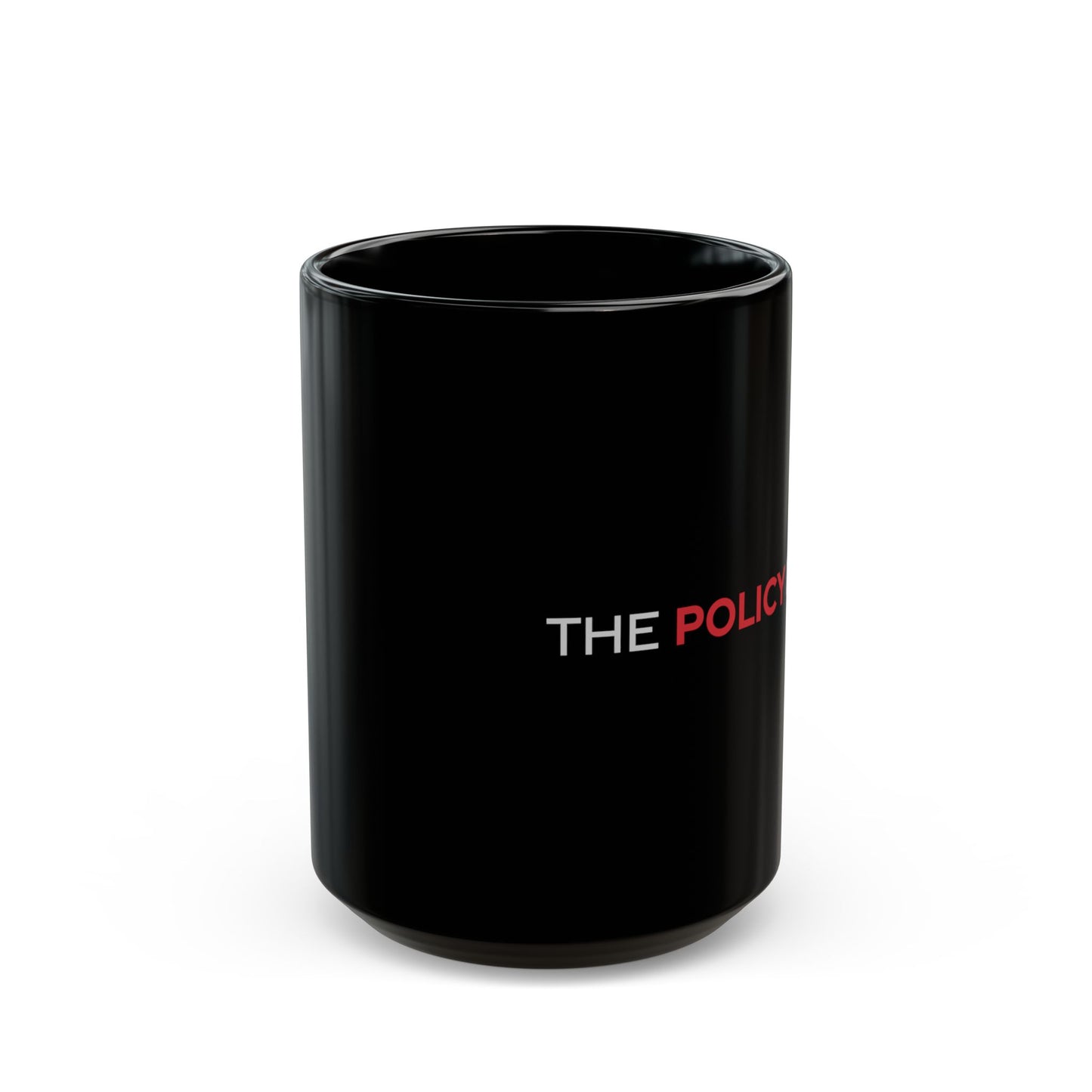 Policy Drop Black Mug