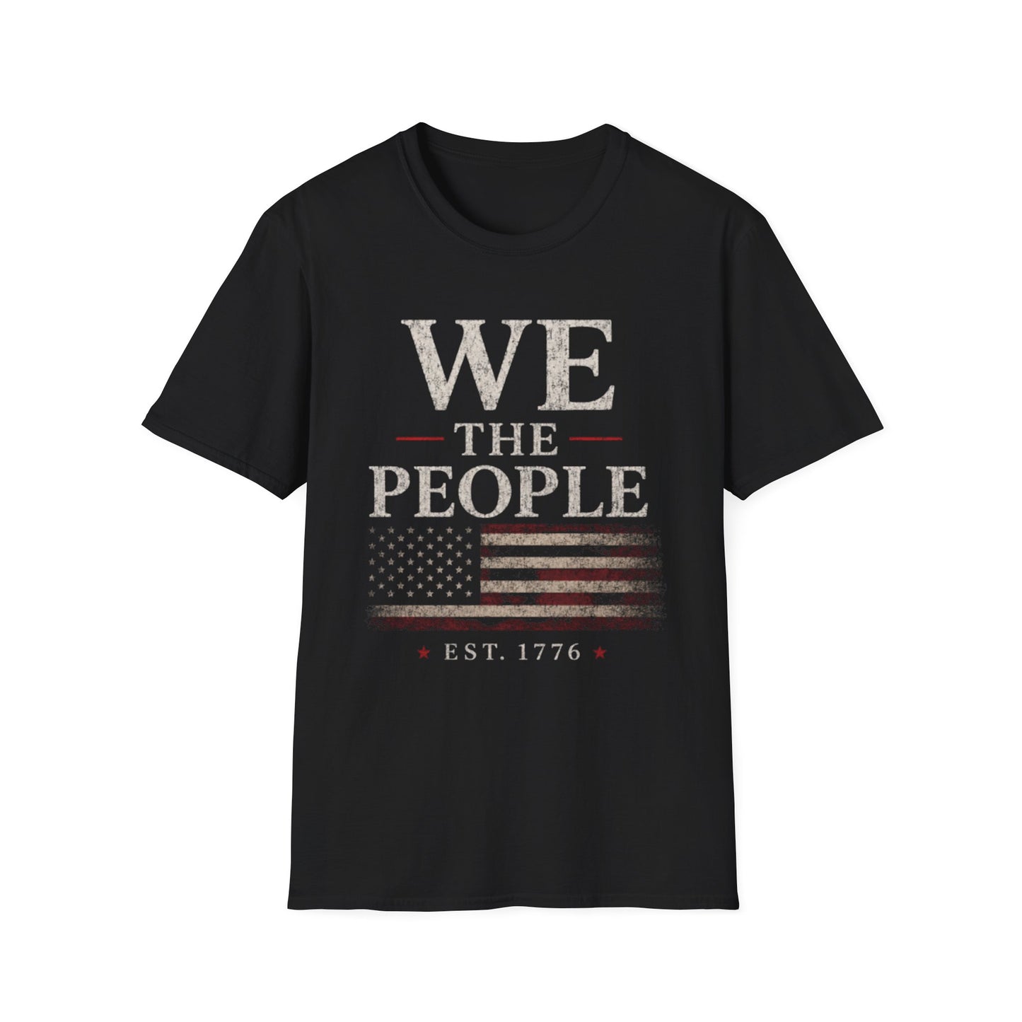 Patriotic American Flag Tee (Est. 1776)