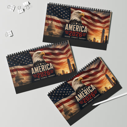 Make America Stronger 2026 Desktop Calendar