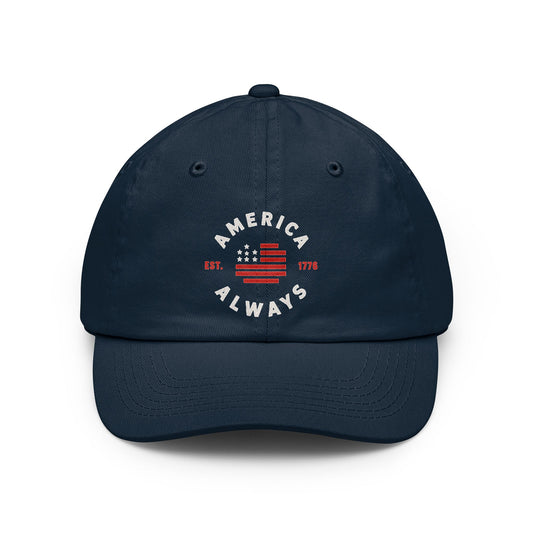 America Always Embroidered Dad Hat