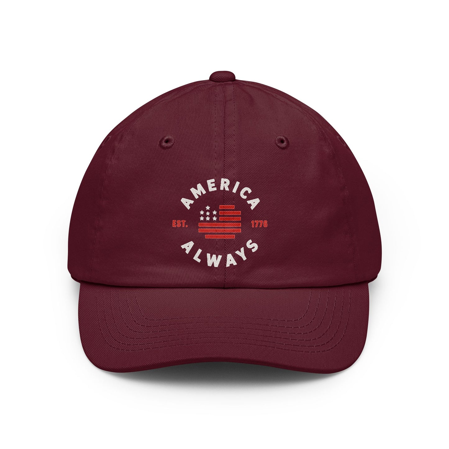 America Always Embroidered Dad Hat
