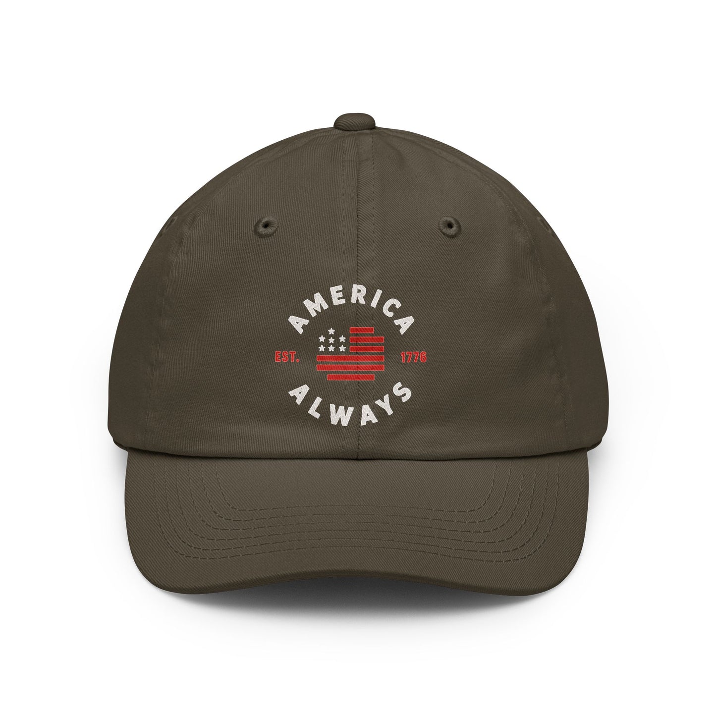 America Always Embroidered Dad Hat