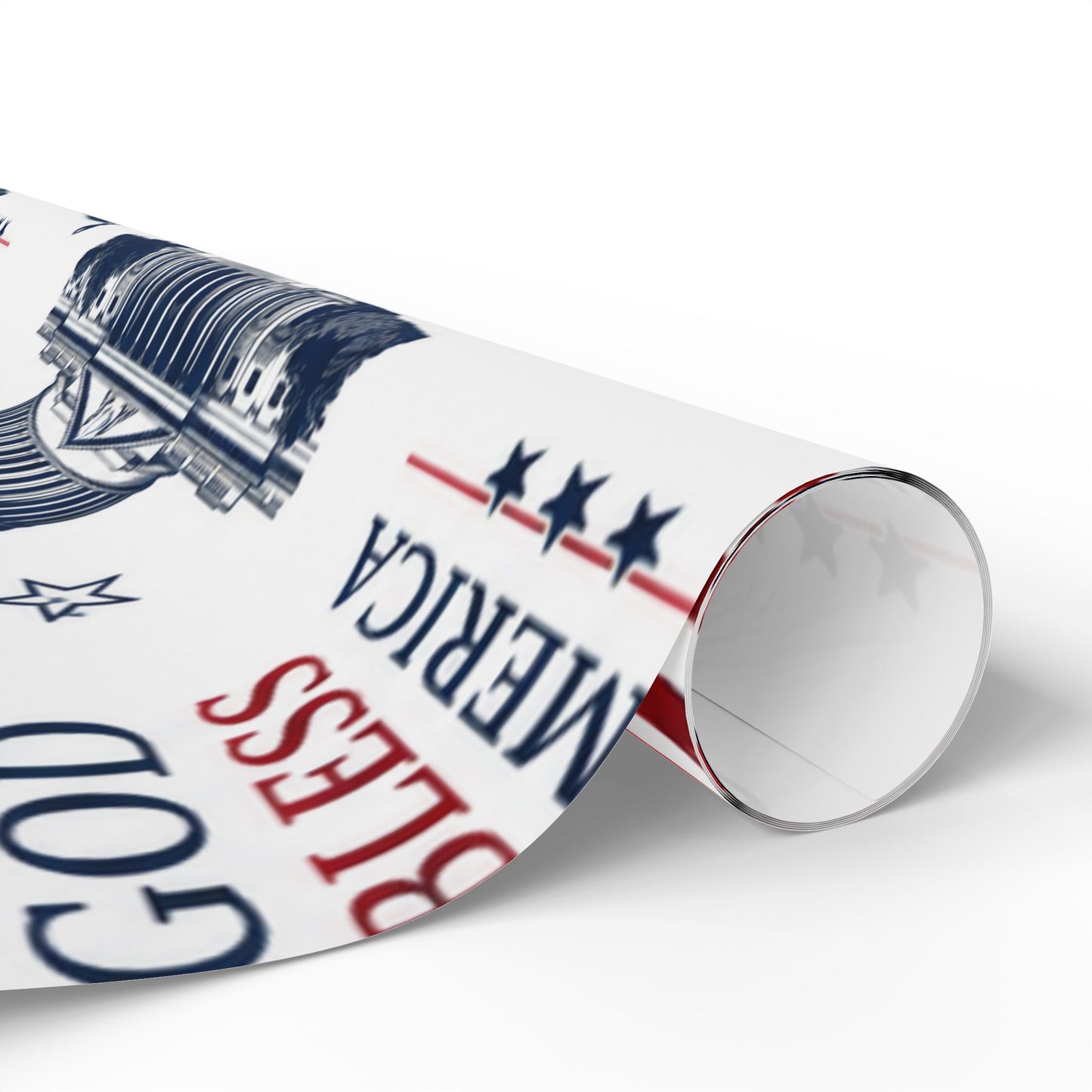 Patriotic 'God Bless America' Wrapping Paper Roll