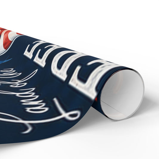 Patriotic 'Land of the Free' Wrapping Paper Roll