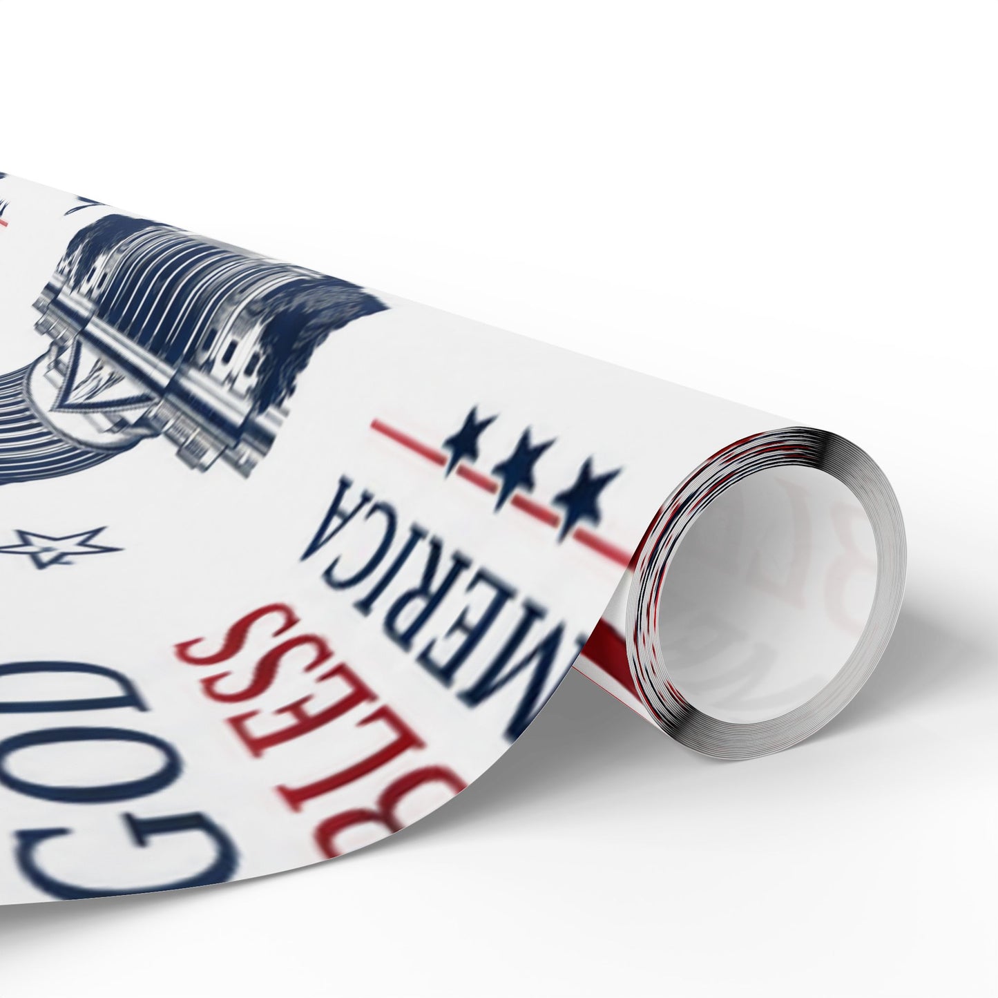 Patriotic 'God Bless America' Wrapping Paper Roll