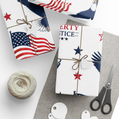 Patriotic 'God Bless America' Wrapping Paper Roll